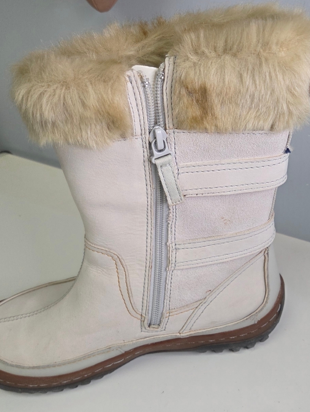 Merrel Women’s Decora Chant White Waterproof Boots Size Silver Lining Size 8 - Picture 7 of 11